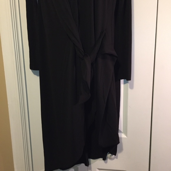 CLEARANCE NWT Zara Black Knotted Tunic Dress S - Picture 3 of 8